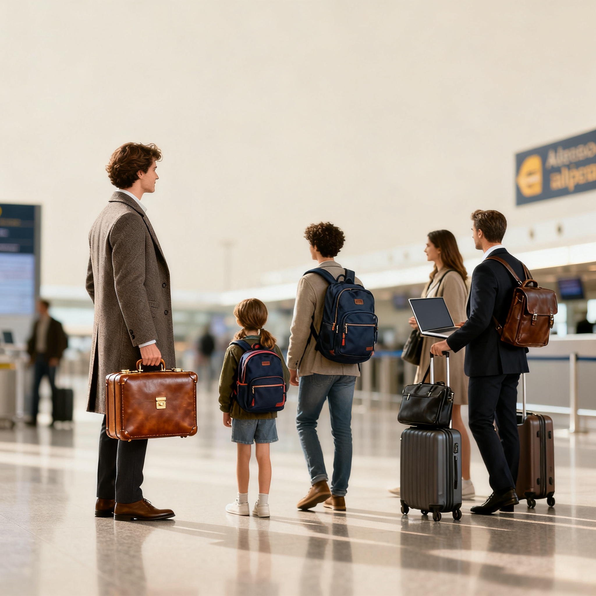 Passeggeri in arrivo al terminal