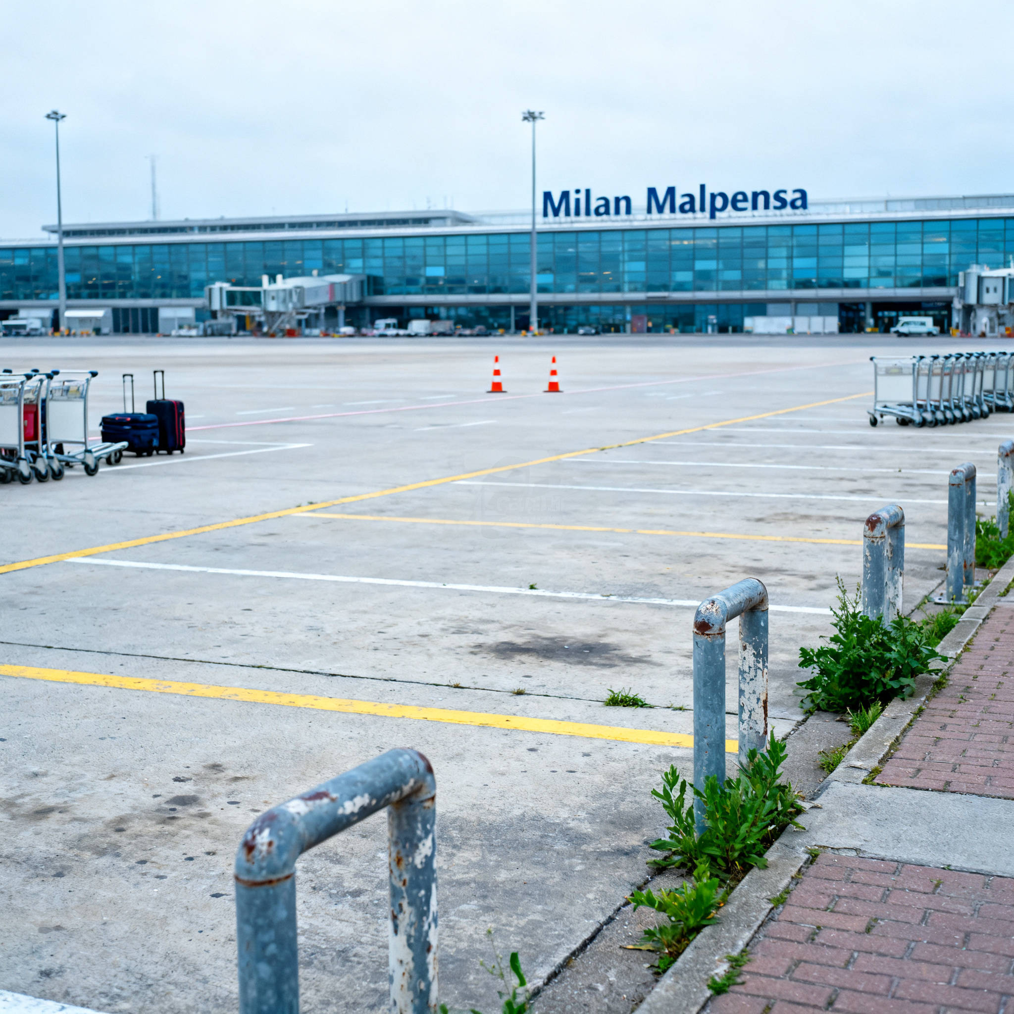 Parcheggio davanti al terminal
