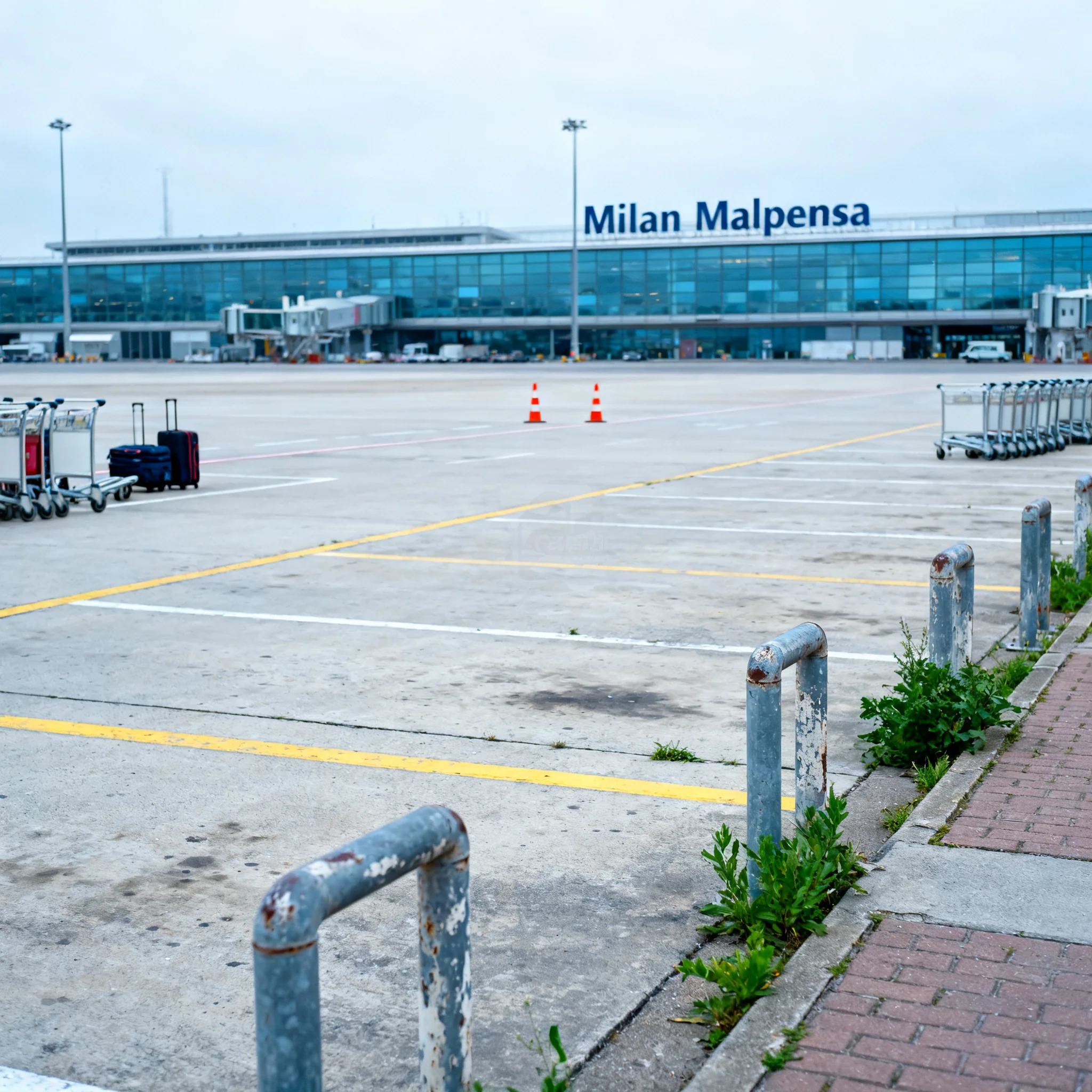 Parcheggio davanti al terminal